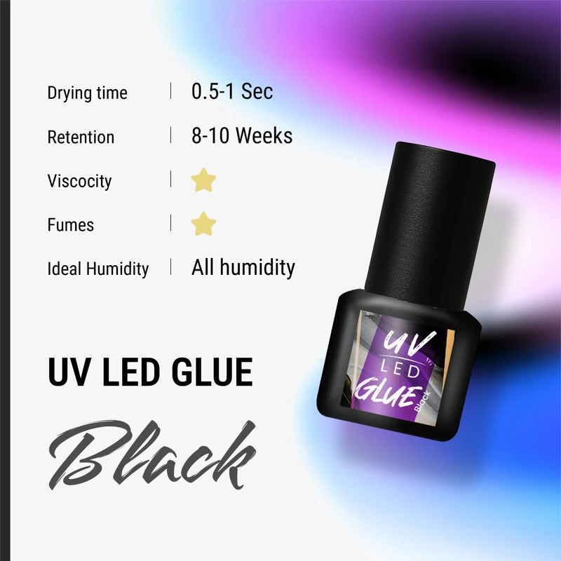 UV Curing Lash Extension Glue Black